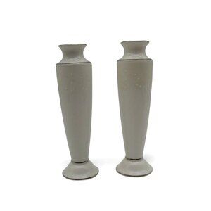 LENOX Opal Innocence Wedding Promises Bud Vase Duo Vintage 8" Tall
